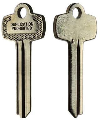 ILCO A1114E SFIC Key Blank – E Section – 5/6/7 Pin – 10/Pack | Compatible with Best Interchangeable Core Locks | Nickel Silver