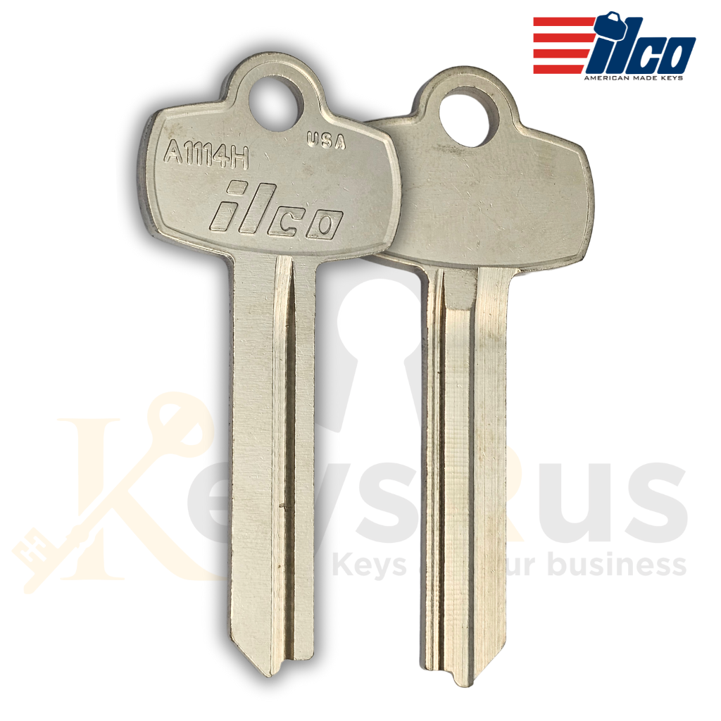 A1114H Key Blanks – H Section SFIC – 10-Pack | ILCO Compatible with Best Interchangeable Core Locks