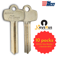 A1114J Key Blanks – J Section SFIC – 10-Pack | ILCO Compatible with Best Interchangeable Core Locks
