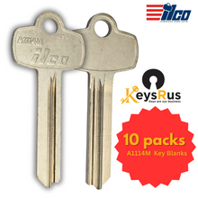 A1114M BEST 1A1M1 Key Blanks ILCO – 10/Pack | Durable Key Blanks for Locksmiths