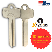 A1114R Key Blanks – R Section SFIC – 10-Pack | ILCO Compatible with Best Interchangeable Core Locks