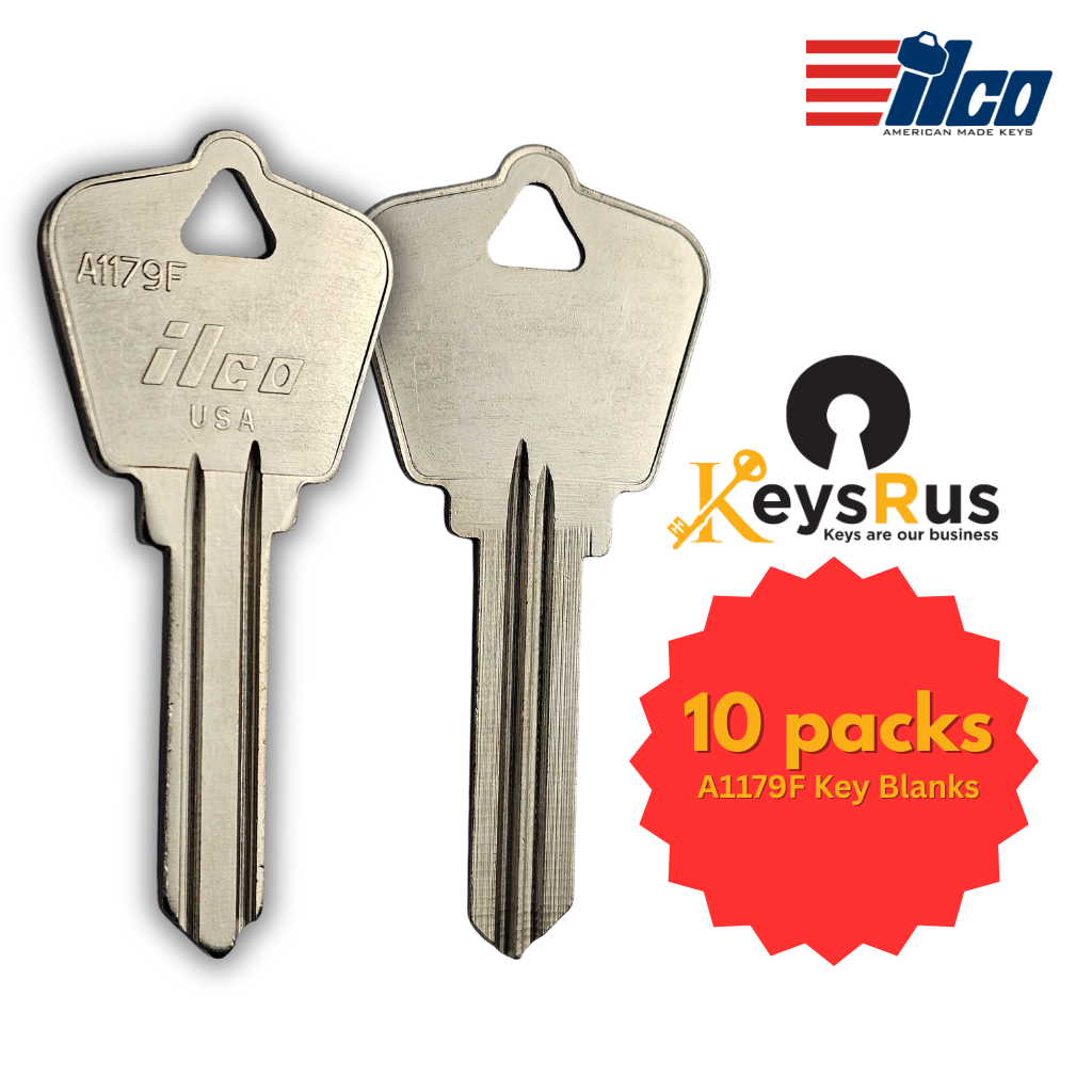 A1179F Key Blanks – 10-Pack (ILCO) | Residential & Commercial Lock Keys