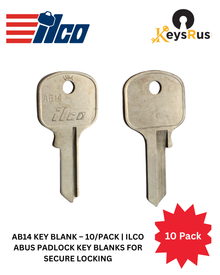 AB14 Key Blank – 10/Pack | ILCO Abus Padlock Key Blanks for Secure Locking