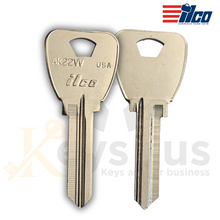 AK22W Key Blanks for Amerock Cabinet &amp; Furniture Locks – 10-Pack (ILCO)