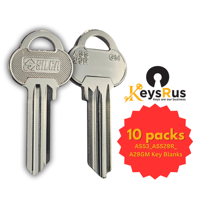 AS53 / ASS29R / A29GM 10-Pack Key Blanks