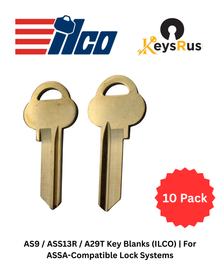 AS9 / ASS13R / A29T Key Blanks (ILCO) | For ASSA-Compatible Lock Systems