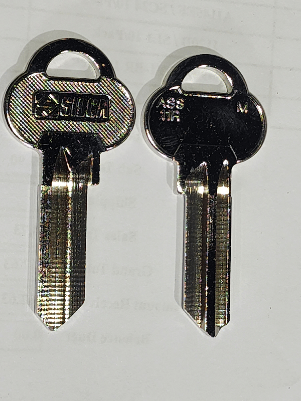 AS3 / ASS11R / A28M Key Blank – 10/Pack | ILCO Brass Key Blanks for Yale-Style Locks