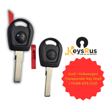 Audi / Volkswagen Transponder Key Shell / HU66-GTS ILCO