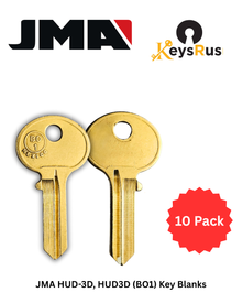 JMA HUD-3D, HUD3D (BO1) Key Blanks – 10 Pack | Fits Bommer, Hudson, Auth-Florence, Windsor & More – Brass