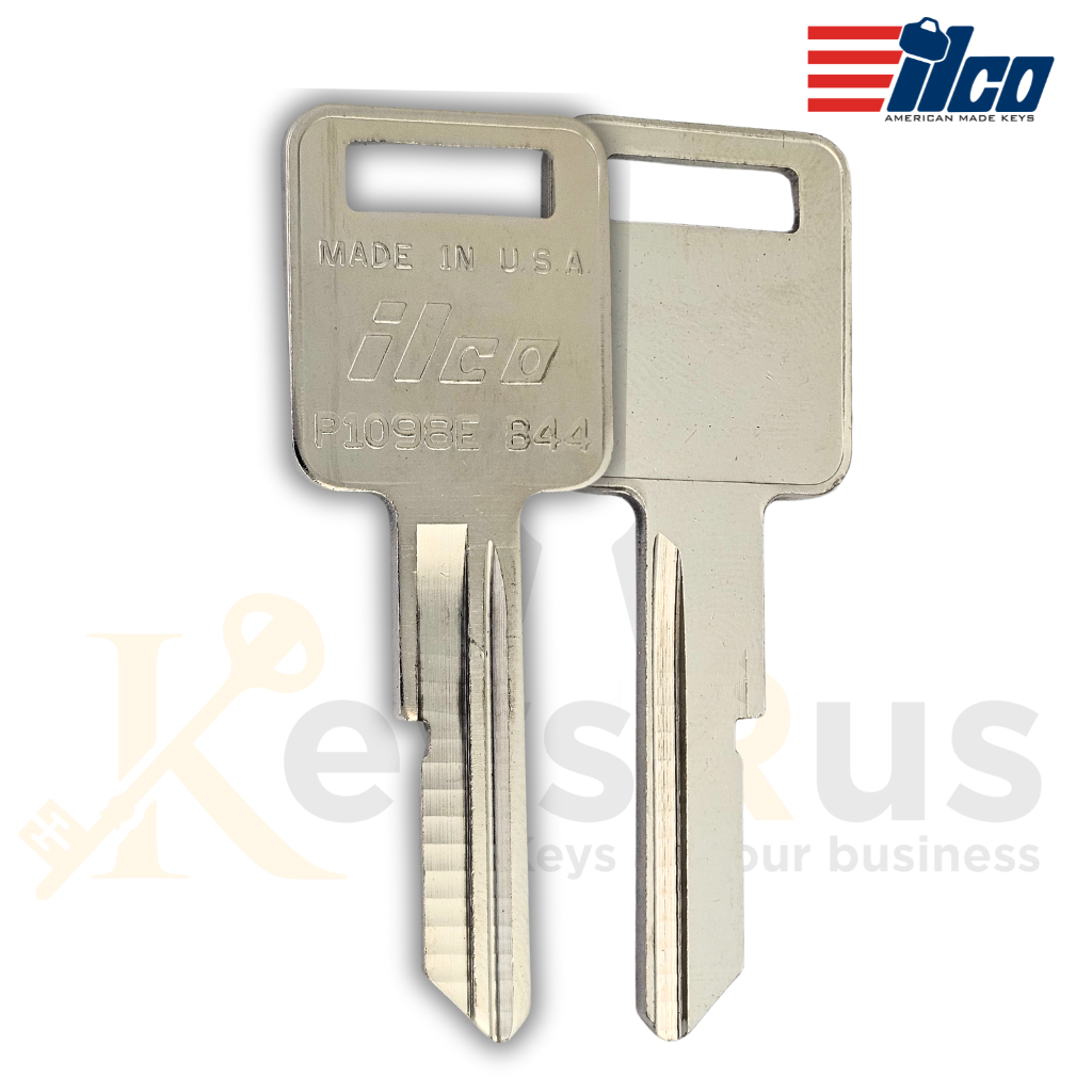 B44 / GM - E Key Blanks – 10-Pack | Brass Key Blanks for Utility, Cabinet, and Equipment Locks