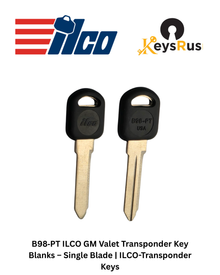 B98‑PT ILCO GM Valet Transponder Key Blanks – Single Blade | ILCO-Transponder Keys