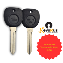 B99-PT GM Transponder Key – ILCO | Megamos 13 Chip | B102 Test Key | 1999–2009 GM Vehicles