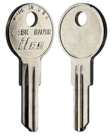 ILCO 1618R / BAU1R Key Blanks – 10-Pack Nickel-Plated Brass | Compatible with Bauer & Jayco RV Locks