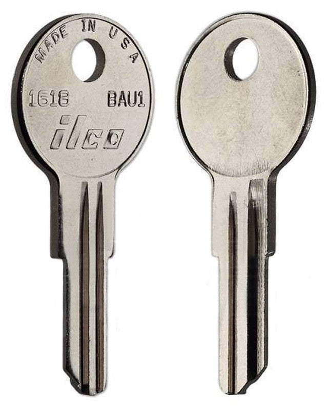 ILCO 1618 / BAU1 Key Blanks – 10-Pack Nickel-Plated Brass | Compatible with Bauer & Jayco Locks