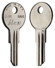 ILCO 1618 / BAU1 Key Blanks – 10-Pack Nickel-Plated Brass | Compatible with Bauer & Jayco Locks