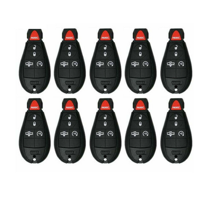 2013–2023 Dodge Ram / 5-Button Fobik Key / FCC ID: GQ4-53T (Aftermarket) 10 Pack