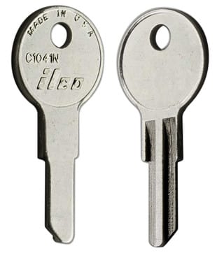 C1041N Key Blanks – 10 Pack | ILCO | Furniture & Cabinet Key Blank for Chicago, Alma, Lyon, Invincible & More