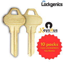 C123 LOCKGENICS Keyblank | 10 Pack High-Quality Key Blanks