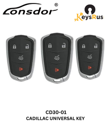 Lonsdor – CD30-01 Cadillac Style – 4-Button Universal Smart Key – ID46+ID49+1D4A – Adjustable Frequency