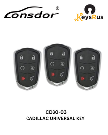 Lonsdor – CD30-03 Cadillac Style – 6-Button Universal Smart Key – ID46+ID49+1D4A – Adjustable Frequency