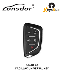 Lonsdor – CD30-12 Cadillac Style – 5-Button Universal Smart Key – ID46+ID49+1D4A – Adjustable Frequency