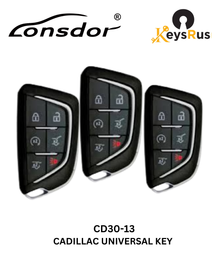 Lonsdor – CD30-13 Cadillac Style – 6-Button Universal Smart Key – ID46+ID49+1D4A – Adjustable Frequency