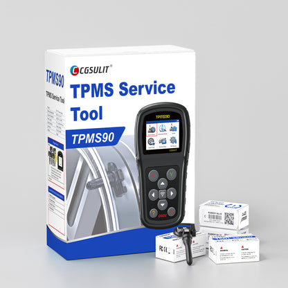 CGSULIT TPMS90  New Release  – Advanced TPMS Relearn & Programming Tool – 315/433 MHz – TS01 Sensor Support – OBDII + CAN FD – Free Lifetime Updates via Wi-Fi/USB