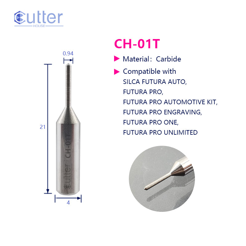 CH-01T Tracer by Cutter House, precision-fit tracer for Silca Futura, Futura Pro, and Pro One key machines. Cross-reference: 01T, D942565ZR, BJ0972XXXX
