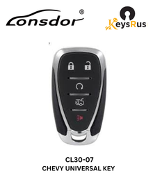 Lonsdor – CL30-07 Chevrolet Style – 5-Button Universal Smart Key – ID46+ID49+1D4A – Adjustable Frequency