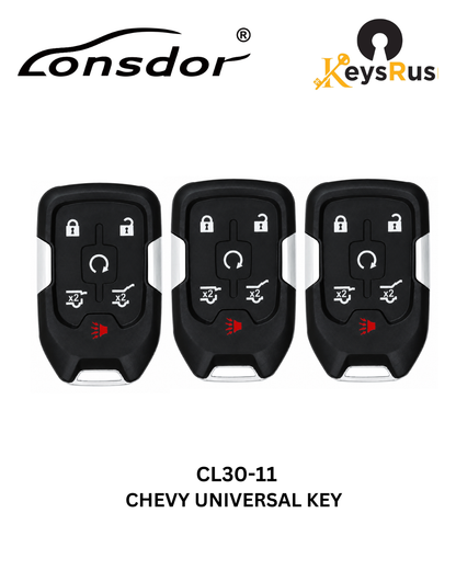 Chevrolet / GMC / 6-Button Lonsdor Universal Smart Key — CL30-11