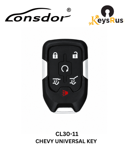 Chevrolet / GMC / 6-Button Lonsdor Universal Smart Key — CL30-11