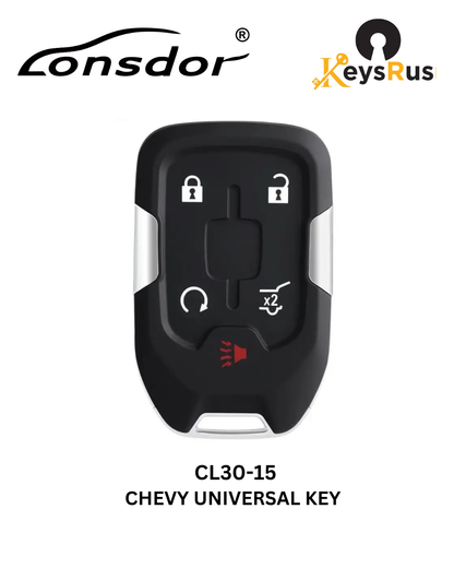 Lonsdor – CL30-21 Chevrolet Style – 4-Button Universal Smart Key – ID46+ID49+1D4A – Adjustable Frequencyy
