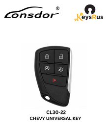 Lonsdor – CL30-22 Chevrolet Style – 4-Button Universal Smart Key – ID46+ID49+1D4A – Adjustable Frequency