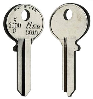 ILCO X1000G / CO10 Key Blanks – 10 Pack | Durable Brass Blanks for Residential & Commercial Locks
