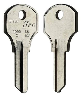 ILCO 1000X / CO63 Key Blanks – 10 Pack | 5-Pin Nickel-Plated Brass for CCL & Kennedy Toolbox Locks