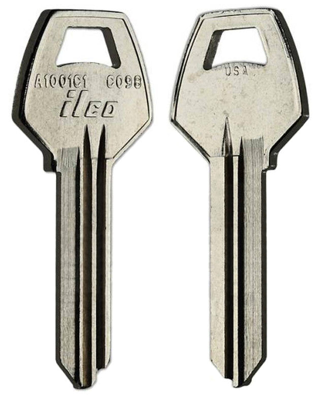 ILCO A1001C1 Key Blank – 59C1 Section CO98 – 6 Pin for Corbin Locks | Nickel Plated Brass | 10 Pack