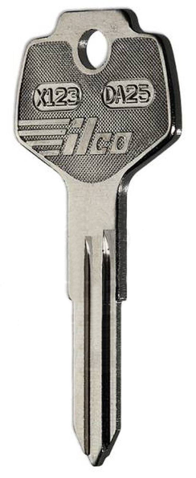 Taylor X123 / DA25 Key Blanks – 10 Pack | All-Metal Automotive Key Blanks for Nissan, Subaru, Daewoo, Gas Caps & More