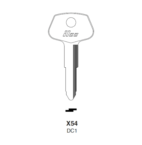 DC1 / X54 Key Blanks – 10/Pack | Durable Replacement Keys