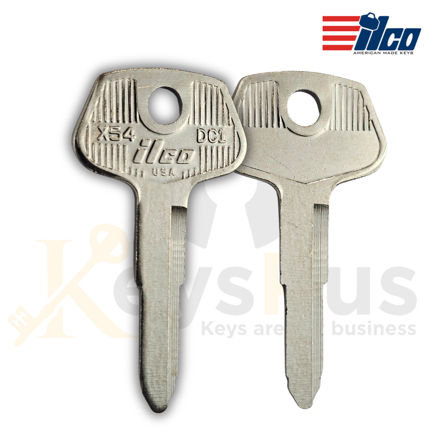 DC1 / X54 Key Blanks, 10 pack, Durable Replacement Keys