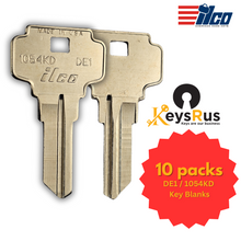 DE1 / 1054KD Key Blanks for Residential & Commercial Locks – 10-Pack (ILCO)