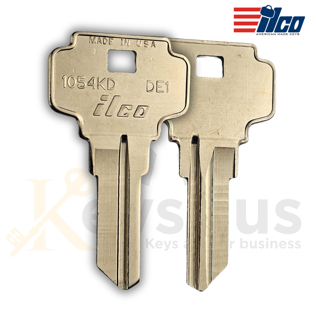 DE1 / 1054KD Key Blanks for Residential & Commercial Locks – 10-Pack (ILCO)