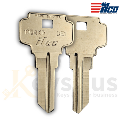 DE1 / 1054KD Key Blanks for Residential & Commercial Locks – 10-Pack (ILCO)