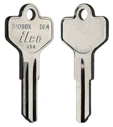 DE4 / D1098X Key Blanks – 10 Pack | Residential &amp; Commercial Keyway | ILCO Brass Keys