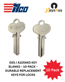 DE5 / A1054KD Key Blanks – 10-Pack – Durable Replacement Keys for Locks