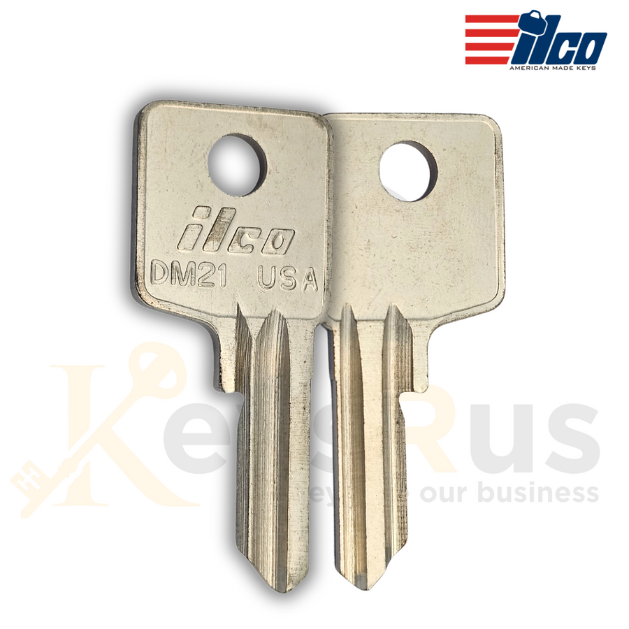DM21 DOM Key Blanks, 10-Pack, Premium Brass for DOM Lock Systems