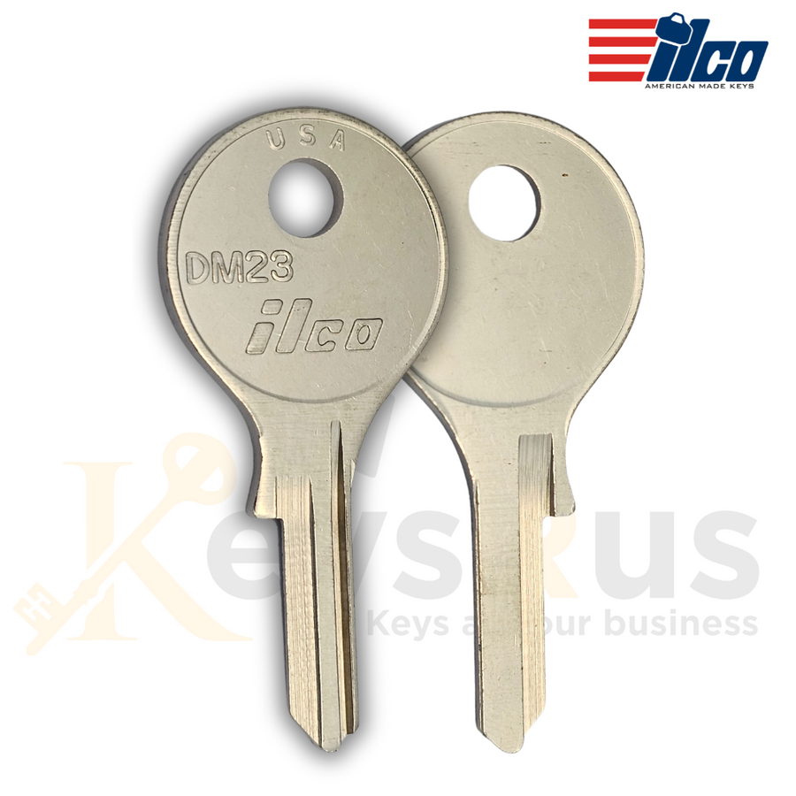 DM23 DOM Key Blanks, 10-Pack, Premium Brass Blanks for DOM Lock Systems