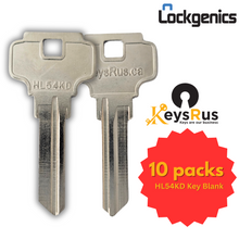 HL54KD Key Blank – Compatible with RW, CN23, LSDA20 – High-Quality Nickel-Plated Brass Blank