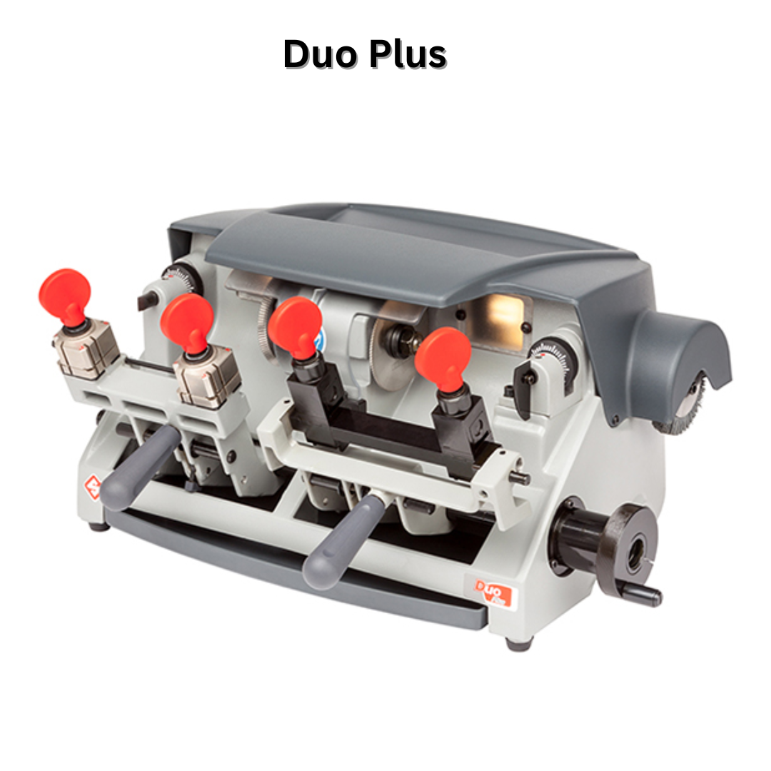 Ilco Duo Plus Manual Multi-Function Key Cutting Machine | Duplicator for Edge, Bit, Flat, Abus® & Abloy® Keys