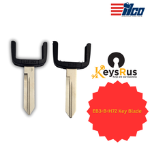 EB3-B-H72 Key Blade – For Ford, Lincoln, Mercury, Mazda | H72 Profile | ILCO Style Key Blank