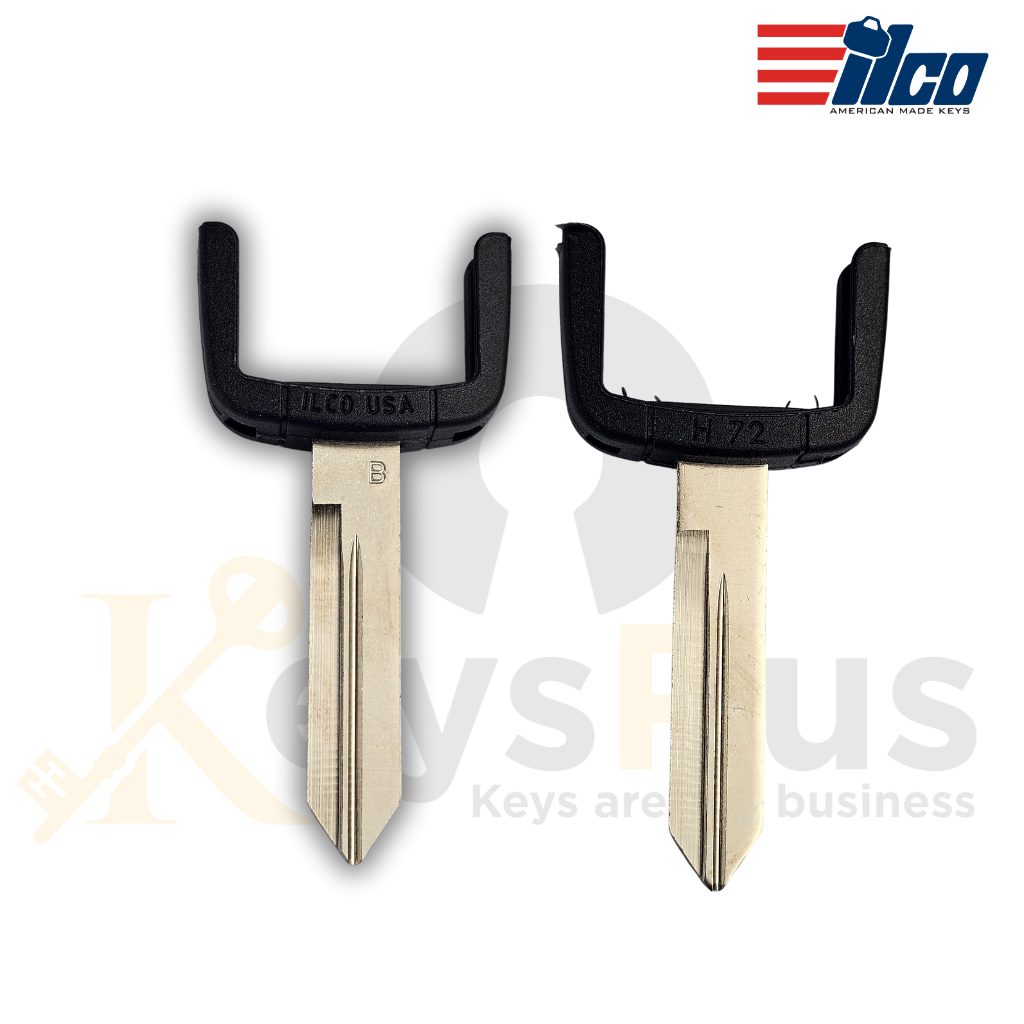 EB3-B-H72 Key Blade – For Ford, Lincoln, Mercury, Mazda | H72 Profile | ILCO Style Key Blank
